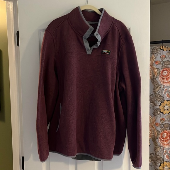 EUC LL Bean Snap Pullover - Picture 1 of 3